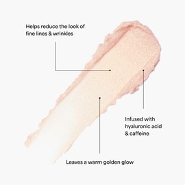 TULA TULA Skin Care Eye Balm Gold Glow - Dark Circle Treatment, Instantly Hydrate and Brighten Undereye Area, Portable and Perfect to Use On-the-go, 0.35 oz.