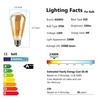 ASOKO 4-Pack LED Dimmable Edison Light Bulbs 40W Equivalent Vintage