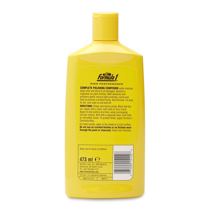 Formula 1 Complete Polishing Compound Restore Colour Shine, 473ml (1