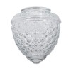 B&P Lamp® 5 1/2" Clear Pineapple Fixture Shade