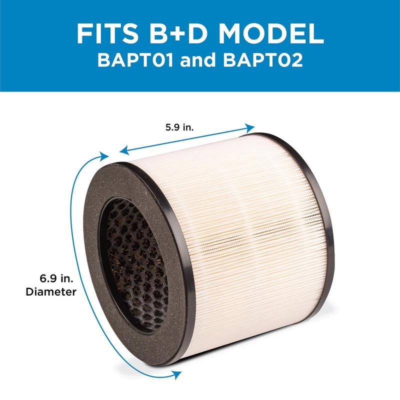 BLACK+DECKER AF1 Replacement Filter, White