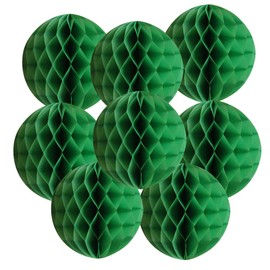 Happy Spring Honeycomb Balls, Set of 8 (10cm, Green)