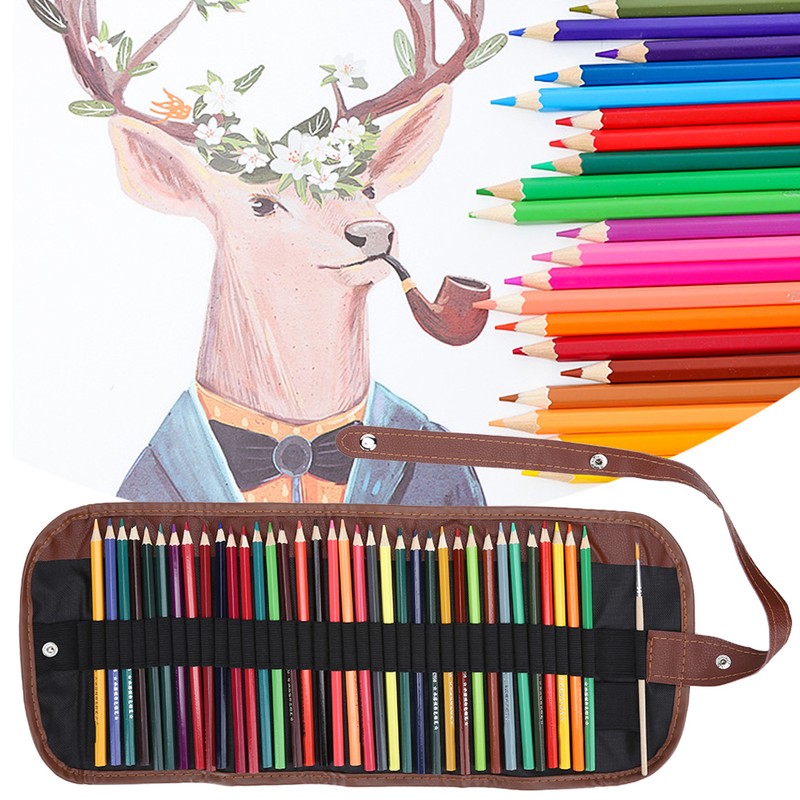 1 Box Colored Pencil Set 36 Colors WaterSoluble Students Painting