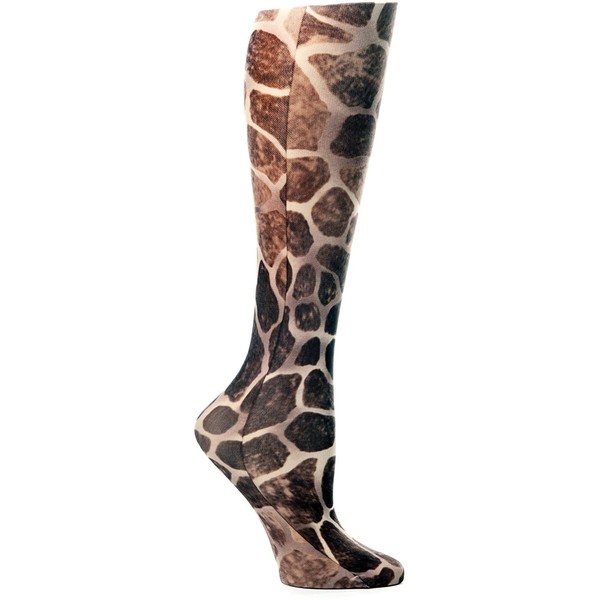 Celeste Stein Therapeutic Compression Socks, New Giraffe, 15-20 mmhg, 1-Pair