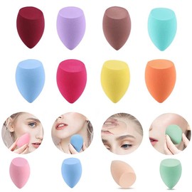 10 Pcs Makeup Sponge Professional Beauty Applicator Set Beauty Blender Foundation Blending Sponges Make up Foundation Sponge Set Non-Latex Beauty SpongeFoundation Creams LiquidPowders,Multicolour