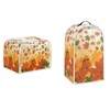 Pointodoor Fall Maple Leaves Print Thanksgiving Appliance Covers Set Washable