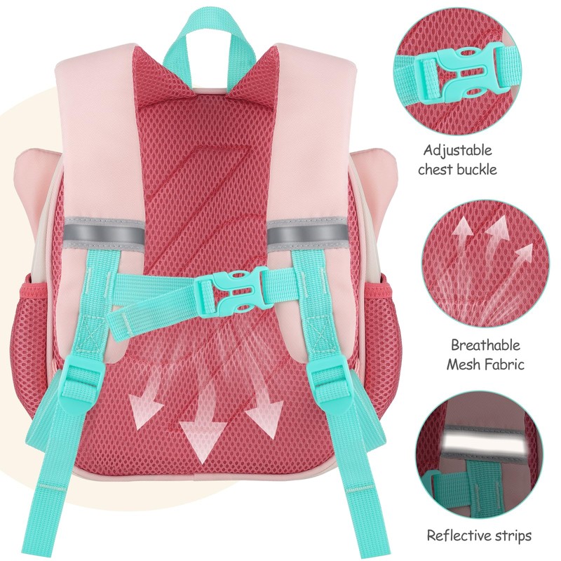GAGAKU Nursery Backpack for 2-5 Years Girls Toddler Children's Backpack