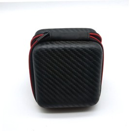 FELTECHELECTR 1PC Eva Mini Earphone Bag Portable Square Storage Case for Earbuds Shockproof and Moisture Zippered Pouch for Travel and Daily Use