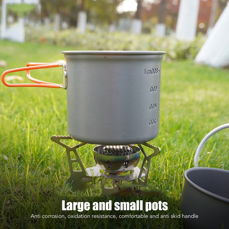 Camping Cooking Set Alumine Strong Bearing Food Grade Portable Stove