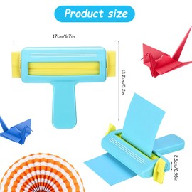 Umllpet Paper Crimper Tool for Quilling & Scrapbooking, Corrugated Paper Wave Shaper, DIY Tool for Cardboard Sheets, Texture Paper & Crafts (Blue)