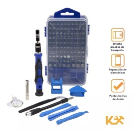 Kingsman Kit Desarmador Reparacion Celular Destornillador 117 Pzs Kingsman