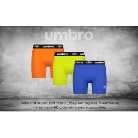 Umbro NEW Umbro Men's 3 Pack Boxer Brief Essential Cotton Stretch Size XL Waist 40-42