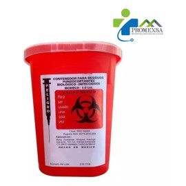 PUNZOSAFE 3 Contenedores Para Residuos Rpbi Punzocortantes 1 L
