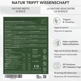 BioNutra Organic Chlorella Pellets without Additives, Residue-Controlled, Membrane Broken