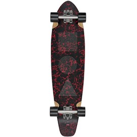 GLOBE The All-Time Longboard, Color: Red Marble Stack, Size: 35in (10525246-RED_Marble_STACK-35in)