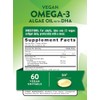 Suplemento vegano de omega 3 de Natures Truth 60 cápsulas