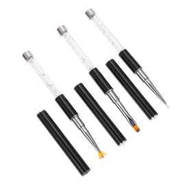 SAFIGLE 3pcs Nail Art Brush Diy Manicure Tools for Nail Painting Durable Design for Professionals and Beginners Easy to Clean and Reuse Compact Storage