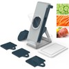 Eletronova Blue Mandoline Slicer, Vegetable Slicer, French Fry Cutter, Stainless