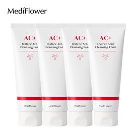 Mediflower Acne Tea Tree Cleansing Foam 150mlx4 / 메디플라워 아크네 티트리 클렌징폼 150mlx4개