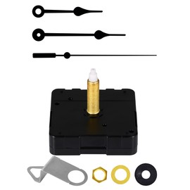 WinTaim 32 mm Long Shaft Quartz Movement, Silent Quartz Movement Movements for Self-Installation with Hands, Suitable for Watch Plates with a Thickness of 16-22 mm (32 mm Total Welting Length, B