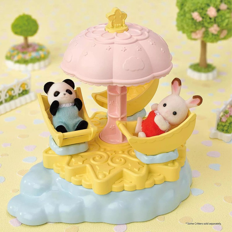 CALICO CRITTERS BABY STAR CAROUSEL & TONY POOKIE PANDA (CRITTER)