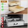 Pull Out Cabinet Organizer with Soft-Close Slides, 2 Tier 20''W×21''D×16''H