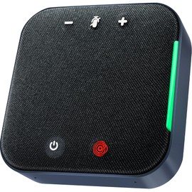 COOLPO Conference Speaker and Microphone Bluetooth Speakerphone with 4 Mics,USB C,360°Voice Pickup & Noise Cancellation on Microphone or Speaker for Work/Teams/Zoom/Home Office