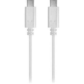 iEssentials Micro USB C to USB C Cable - Charge & Sync, High Speed, White