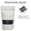Rightpak Window Stand Up Pouches 100 Pieces 13cm x 21cm,