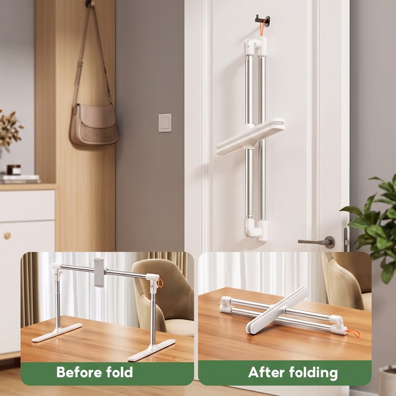 Adjustable Phone and Tablet Stand for Bed – Telescopic Folding