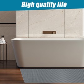 MINUPWELL Extra Large Shower Mat for Inside Shower, 58 x 31 Large Bathtub Mat Non-Slip, Quick Dry Bathtub Mats Soft PVC Loofah Trimmable Bathroom Rugs, Shower and Wet Areas for Tub and Bathroom
