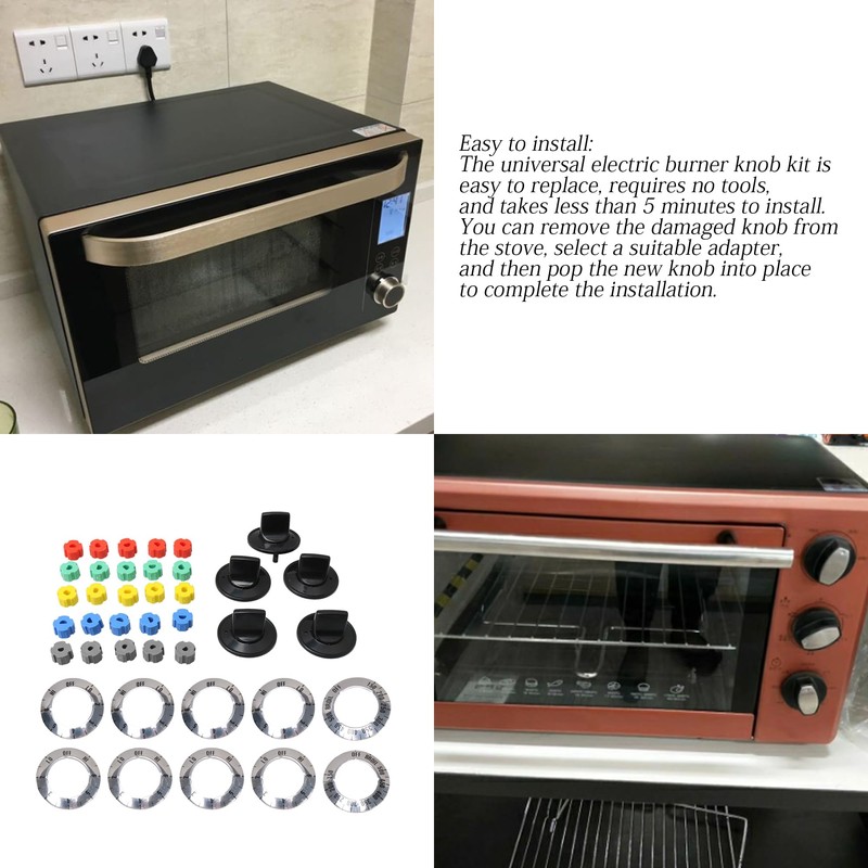 Bstinay Electrical Knob Kit Replacement for Oven Burner Replacement for