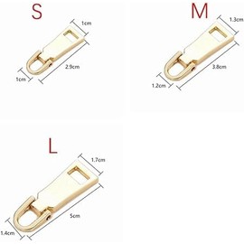 Zipper Pull Replacement Zipper Repair, Zipper Slider Pull Tab, for Luggage Backpack Jacket Suitcase Coat (M) Sewing Notions and Supplies, Fasteners (Gun Color)