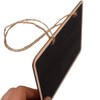 SUPVOX 4pcs Mini Hanging Chalkboard Signs Wooden Frame Rectangle Double-Sided