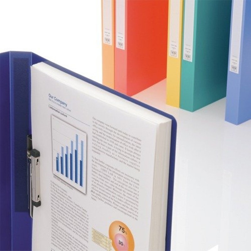 リヒトラブ バインダー パンチレスファイル A4 緑 F367-6