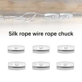 SG Store 20pcs Wire Rope Clips Galvanised Steel Egg Shape Cable Clamp Suitable for Diameter 2mm/3mm/4mm/5mm Steel Cable Rope Double Hole