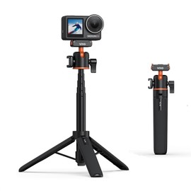 VRIG 54 cm Osmo Action Mini Extension Rod, Integrated Ball Head, Base and Cold Shoe, Compact Tripod with Osmo Action 5 Pro, Osmo Action 4, Osmo Action 3, Osmo 360