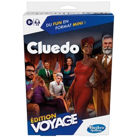 Hasbro Gaming Cluedo Travel Edition, Portable Game for 3 to 6 Players, Travel Game, Game for Kids