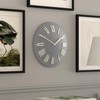 JONES CLOCKS Traditional 12" Premium Indoor Convex Wall Clock, The