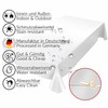 Anro Oilcloth, Table Cloth, Sold By The Metre, White Smooth