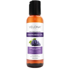 velona Grapeseed Oil 2 fl oz | 100% Pure and Natural Carrier Oil | Refined | Skin, Face, Body, Hair Care | Use Today - Enjoy Results