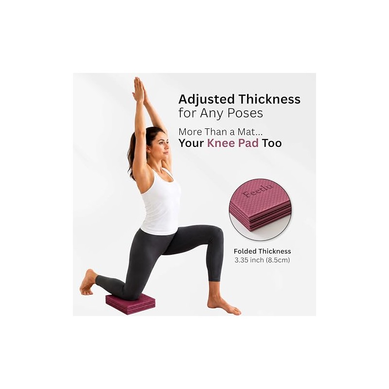 Esterilla de Yoga Plegable Feetlu - 72 x 24 Pulgadas