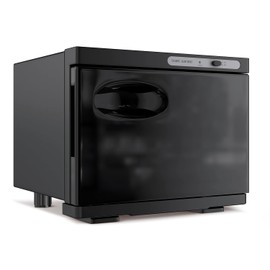 Towel Warmer Cabinet, 8L Hot Bath Towel Warmer Heating Use for Facial Spa, Hair Beauty, Salon Equipment and Home - Black