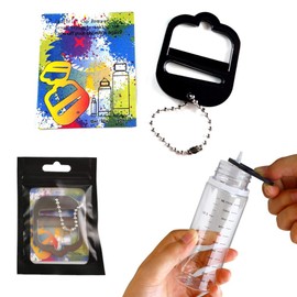 Empty Bottles 120 ml with Scale Measuring Scale Including Opener for Liquid Bottle Bottle PET Bottle Droper Pack of 10