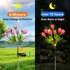 Aolyty Solar Garden Lights Outdoor, Solar Tulip Lights 2 Pack