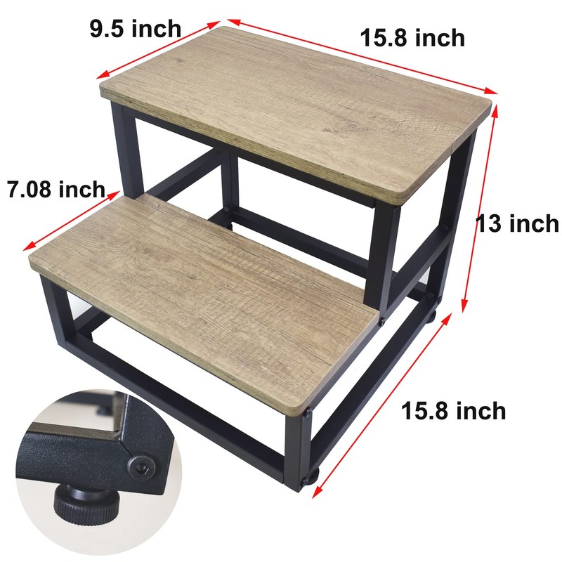 Step Stool for Adults Kids,Closet Sturdy Step Stool, Heavy Duty