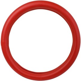 GG Grand General 54073 18 inches Deluxe Steering Wheel Cover Full Red with Red Stitching