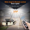 MIHANI Solar Lights Outdoor, Quick Charge Solar Motion Deck Lights
