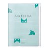 MARK'S 2024/2025 Pocket Diary A5 Vertical Cats Green From September