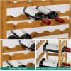 kinbor Wine Rack Bamboo Storage Cabinet 36 Bottle Wine Storage